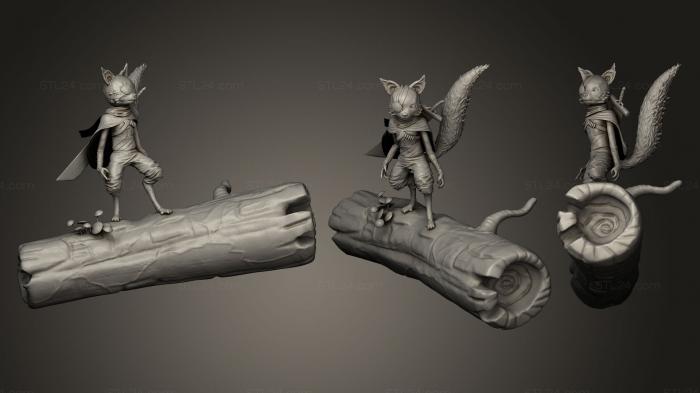 Статуэтки и статуи разные (Фан-арт Био-мутанта, STKR_0095) 3D модель для ЧПУ станка